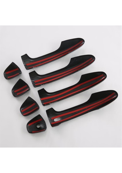 Abs Karbon Fiber Araba Kapı Kolu Kapağı Döşeme Tek Delik (Yurt Dışından) indirimleri