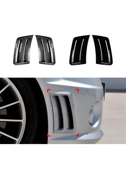 Ön Tampon Ayırıcı Yan Hava Menfezi Çıkış Kapağı Rüzgar Bıçağı Trimi B (Yurt Dışından)