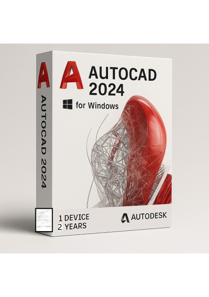 Autocad 2024 (Windows) - 1 Pc 2 Yıl Autodesk Key (Full Sürüm)