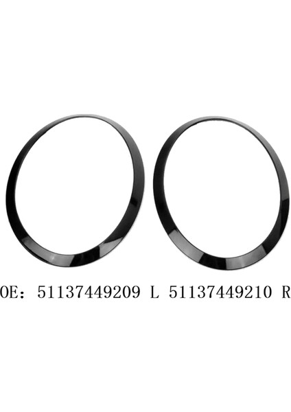 1 Çift Ön Far Trim Halkası F55 F56 F57 2015-2017 (Yurt Dışından) modelleri