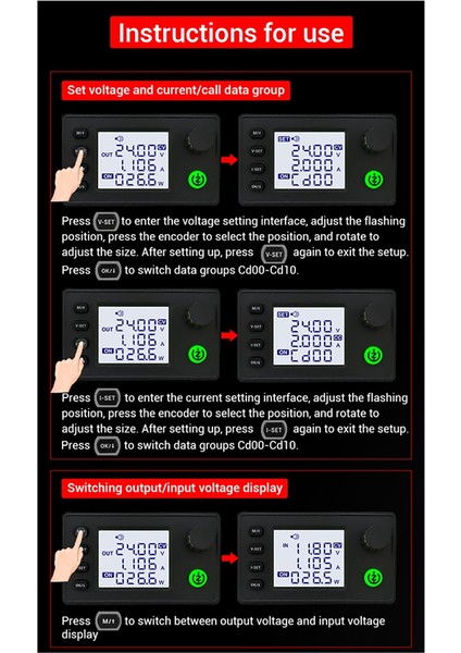 Dc Buck-Boost Dönüştürücü Dıy Sabit Voltaj Şarj Modülü (Yurt Dışından)