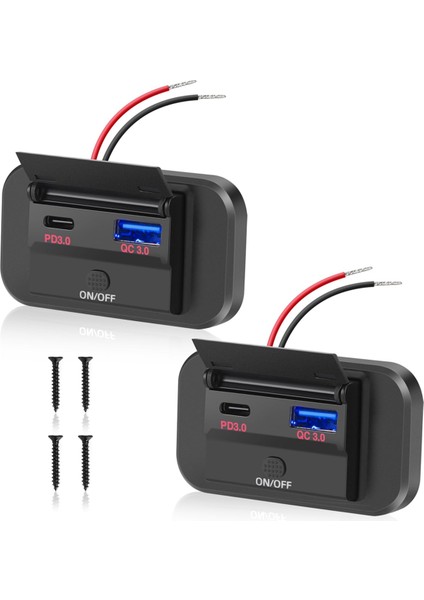 Çift USB C Şarj Soketi Araç Şarj Cihazı Qc3.0 USB Pd Tip C (Yurt Dışından) fiyatları