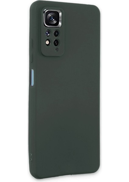 Xiaomi Redmi Note 11 Pro Kılıf First Silikon - Koyu Yeşil - NFND8447-9279