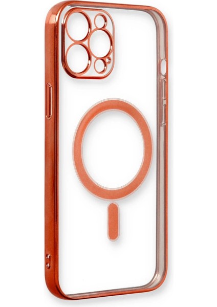iPhone 12 Pro Kılıf Magneticsafe Lazer Silikon - Kırmızı - NFND4998-4336 fiyatları