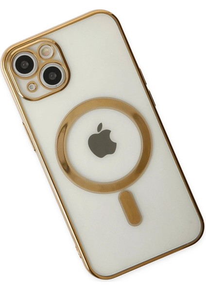 iPhone 14 Plus Kılıf Magneticsafe Lazer Silikon - Gold - NFND5884-9391 modelleri