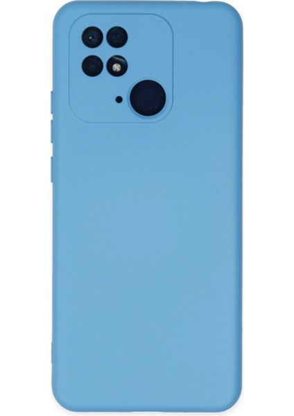 Xiaomi Redmi 10C Kılıf Nano Içi Kadife Silikon - Mavi - NFND1905-7838