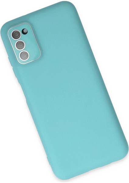 Samsung Galaxy A03S Kılıf Lansman Glass Kapak - Turkuaz - NFND1179-3472 modelleri