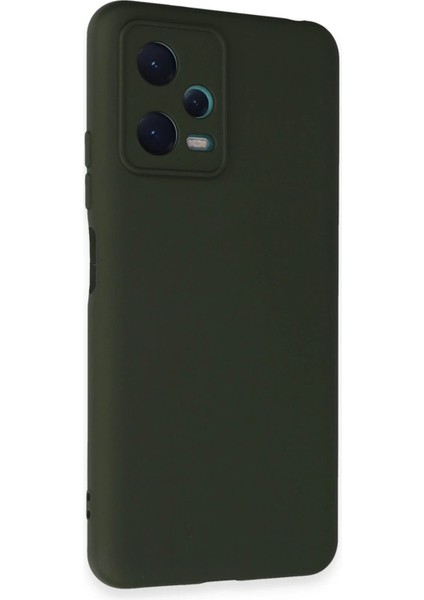 Xiaomi Redmi Note 12 5g Kılıf Nano Içi Kadife Silikon - Koyu Yeşil - NFND9946-3925