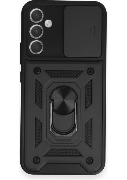 Samsung Galaxy A54 5g Kılıf Pars Lens Yüzüklü Silikon - Siyah - NFND7364-7538