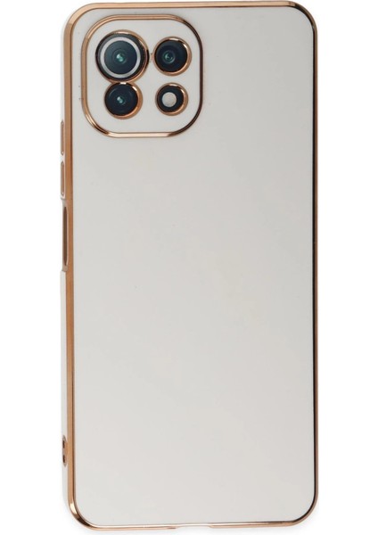 Xiaomi Mi 11 Lite Kılıf Volet Silikon - Beyaz - NFND8786-3869