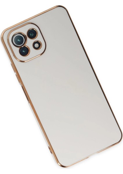Xiaomi Mi 11 Lite Kılıf Volet Silikon - Beyaz - NFND8786-3869