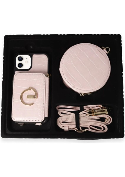 iPhone 11 Kılıf Ermes Kapak - Pembe - NFND4359-8507