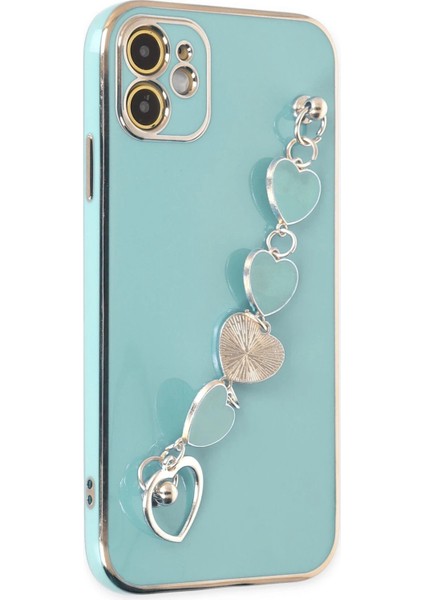 iPhone 11 Kılıf Esila Silikon - Su Yeşili - NFND2642-2355