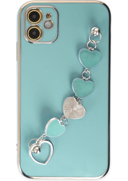 iPhone 11 Kılıf Esila Silikon - Su Yeşili - NFND2642-2355