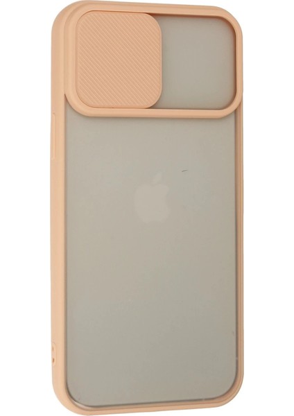 iPhone 13 Pro Max Kılıf Palm Buzlu Kamera Sürgülü Silikon - Pembe - NFND9404-7064