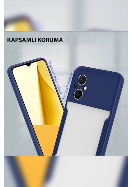 Xiaomi Poco M5 Kılıf Platin Silikon - Kırmızı - NFND4256-4848