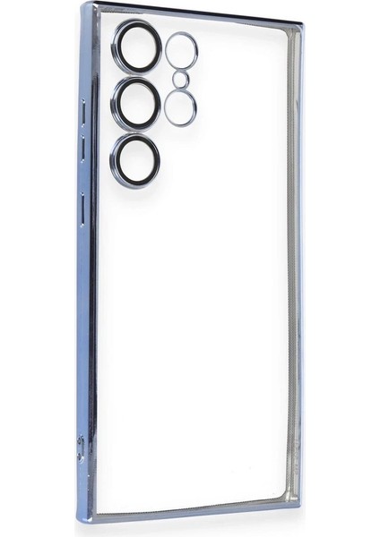 Samsung Galaxy S23 Ultra Kılıf Lensli Silikon - Açık Mavi - NFND6174-3241