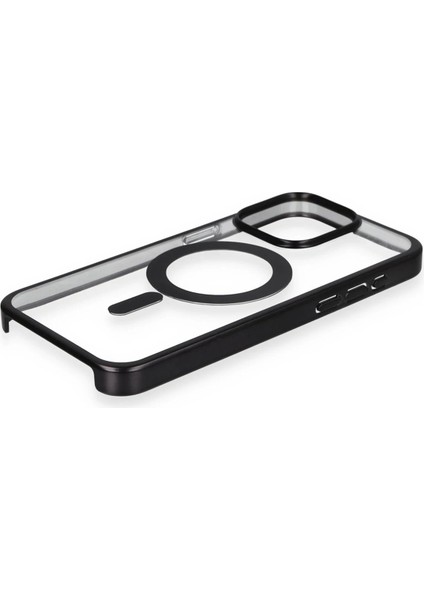 iPhone 15 Pro Max Kılıf Erozi Magsafe Kapak - Siyah - NFND6722-9776