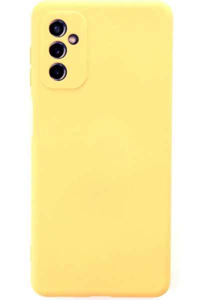 Samsung Galaxy M52 5g Kılıf Nano Içi Kadife Silikon - Sarı - NFND1236-6514