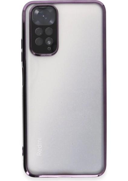 Xiaomi Redmi Note 11 Kılıf Lensli Silikon - Mor - NFND8260-4347