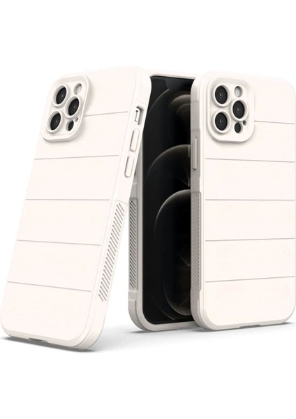 iPhone 12 Pro Max Kılıf Optimum Silikon - Krem - NFND1951-2040 fiyatları