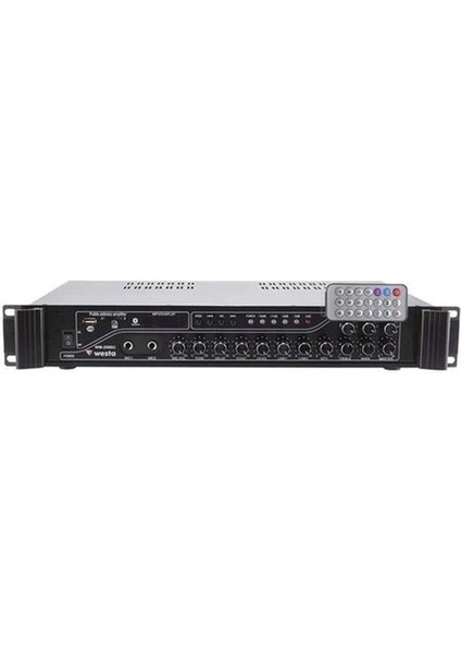 WM-2080U 200 Watt Trafolu 3 Bölge Kontrollü Mixer Anfi
