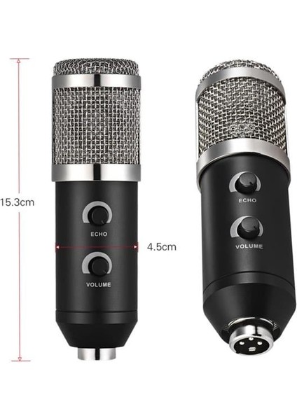 HK-100 3.5mm Masaüstü Kondenser Stüdyo Podcast Yayıncı Mikrofonu 3 Metre Kablolu modelleri