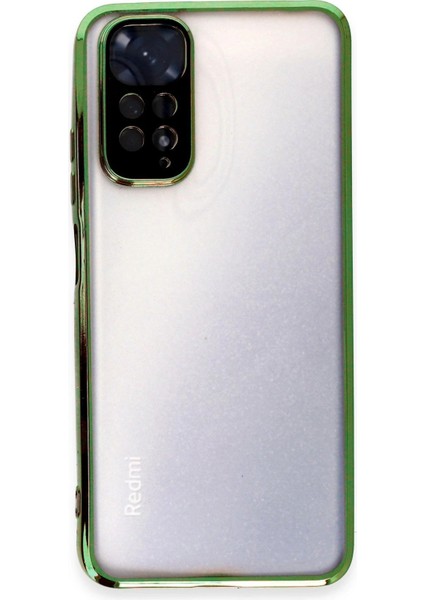 Xiaomi Redmi Note 11 Kılıf Lensli Silikon - Yeşil - NFND2049-3197