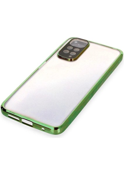 Xiaomi Redmi Note 11 Kılıf Lensli Silikon - Yeşil - NFND2049-3197