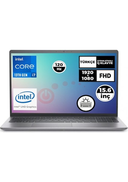 Vostro 3530 I7-1355U 32GB 1tb SSD 15.6"fdos Laptop+Vıt 512G Taşınabilir SSD N1601PVNB3530U 024