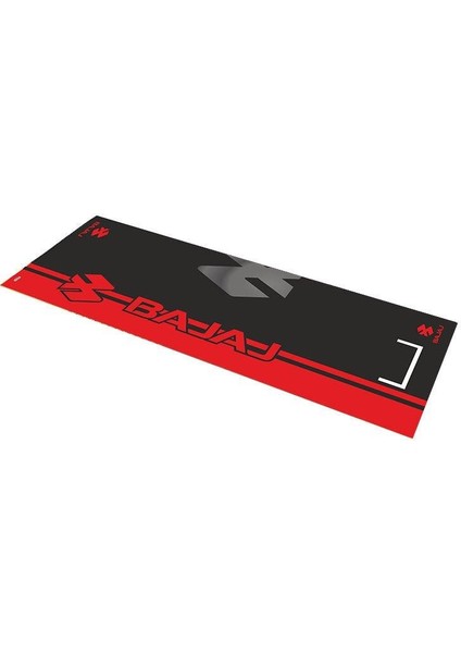 Bajaj Kırmızı Desenli 80 x 220 cm Kaydırmaz Motosiklet Halısı