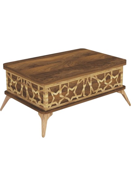 Yuvaset Uyar Ceviz 90*60 Yıldız Akıllı Sehpa