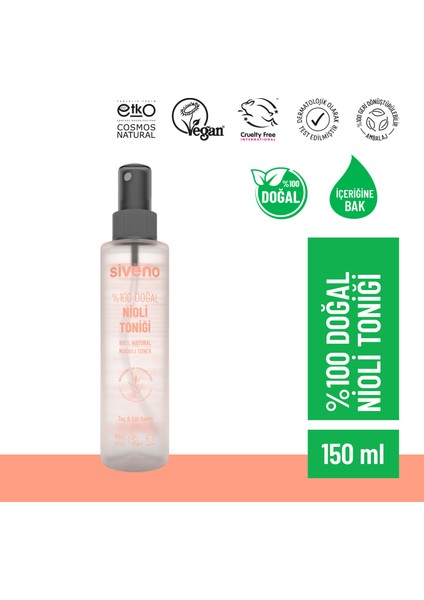 Doğal Nioli Suyu Kötü Koku Önleyici Arındırıcı Ferahlatıcı Hassas Bölge Toniği 150 ml