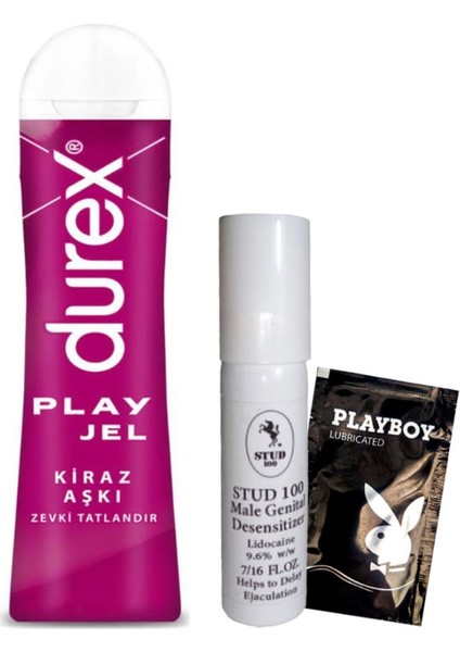 Kiraz Aşkı 50 ml Jel + STUD100 Geciktiricisprey + Hediye