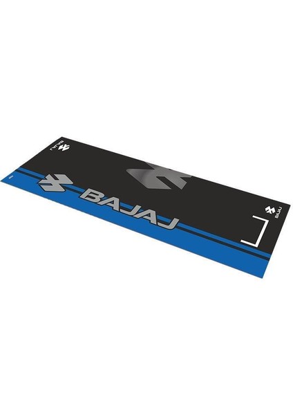 Bajaj Mavi Desenli 80 x 220 cm Kaydırmaz Motosiklet Halısı
