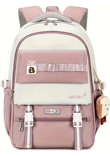 Kore Model Nice Bear Anahtarlıklı Renkli Okul Sırt Çantası fiyatları