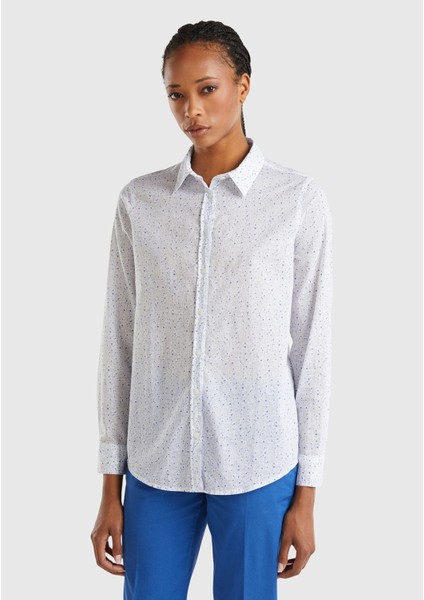 Kadın / Kız Mavi Gömlek (Model Kodu: 124A5OA95Q8U4 )