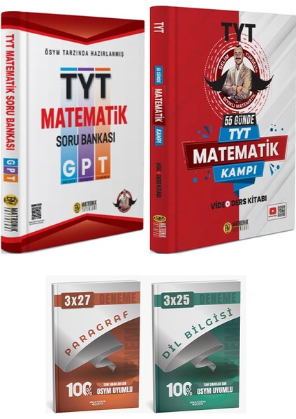 Bıyıklı Matematik + Anla Kazan 2026 Tyt Matematik Gpt Soru + 55 Günde Kamp + Anlakazan Deneme 4lü fiyatları