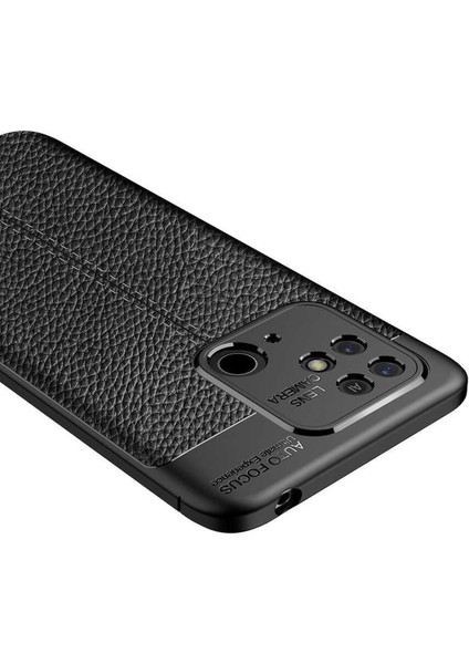 Xiaomi Redmi 10C Uyumlu Kamera Korumalı Deri Görünümlü Silikon Kılıf fırsatları