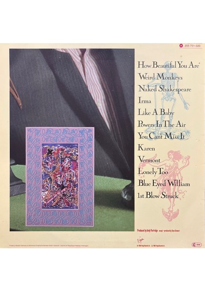 Peter Blegvad The Naked Shake-Speare Lp Plak fiyatları
