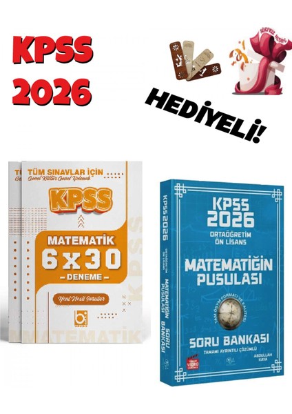 2026 Kpss Lise Ortaöğretim Ön Lisans Matematik Soru Bankası ve De