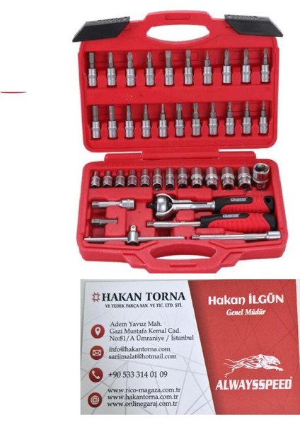 -Arm- Arm 40 Parça 1/4 Üniversal Lokma Takımı Seti Bits Uç Seti