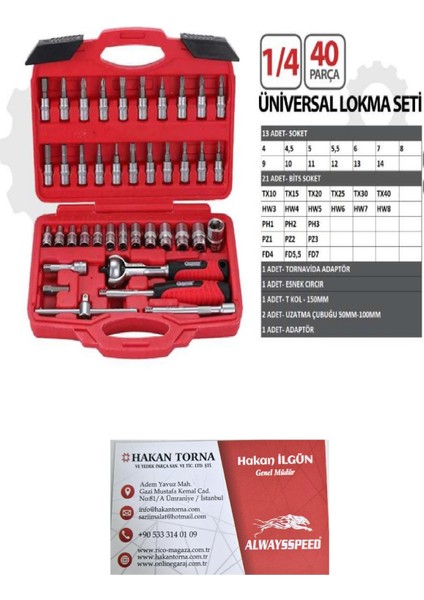 -Arm- Arm 40 Parça 1/4 Üniversal Lokma Takımı Seti Bits Uç Seti fiyatları