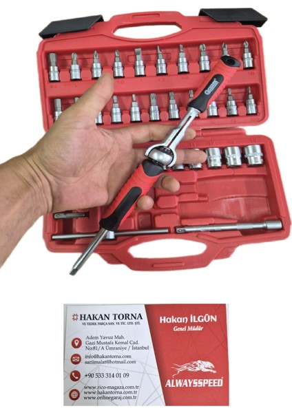 -Arm- Arm 40 Parça 1/4 Üniversal Lokma Takımı Seti Bits Uç Seti modelleri