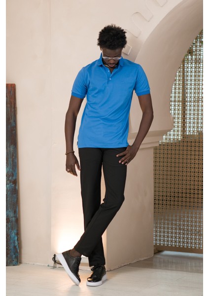 Örme Polo Yaka Regular Fit Pamuklu ve Likralı T-Shirt modelleri