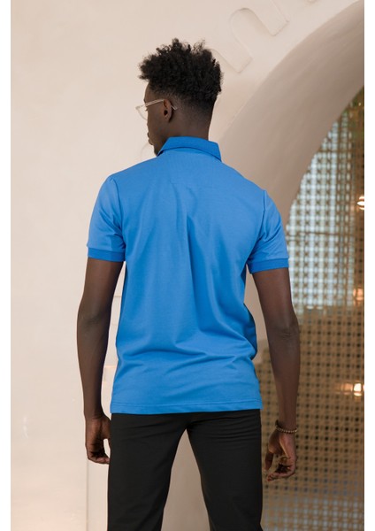 Örme Polo Yaka Regular Fit Pamuklu ve Likralı T-Shirt fırsatları