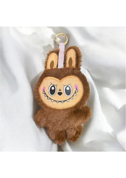 Labubu Kahverengi Peluş Aksesuar - Çanta Aksesuarı - Oyuncak - Anahtarlık 18 cm