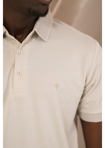 Örme Polo Yaka Regular Fit Pamuklu ve Likralı T-Shirt modelleri