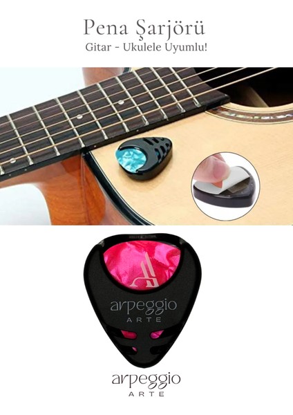7’li Pembe Gitar ve Ukulele Pena Seti + Pena Taşıma Kutusu Hediye | Selüloid Pena (0,71MM) fırsatları