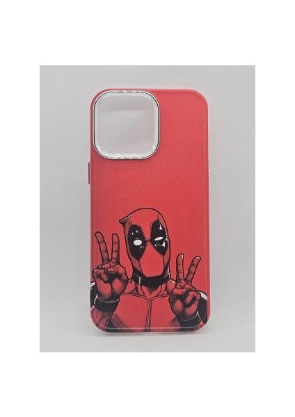 IPHONE 13 Özel Deadpool Tasarımlı Lüks Silikon Kılıf